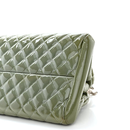 Chanel Patent Quilted Medium Just Mademoiselle Green 11 of 12