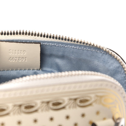 Gucci X SEGA Calfskin GUCCY Stars Mini Dome Shoulder Bag Mystic White Gold 7 of 11