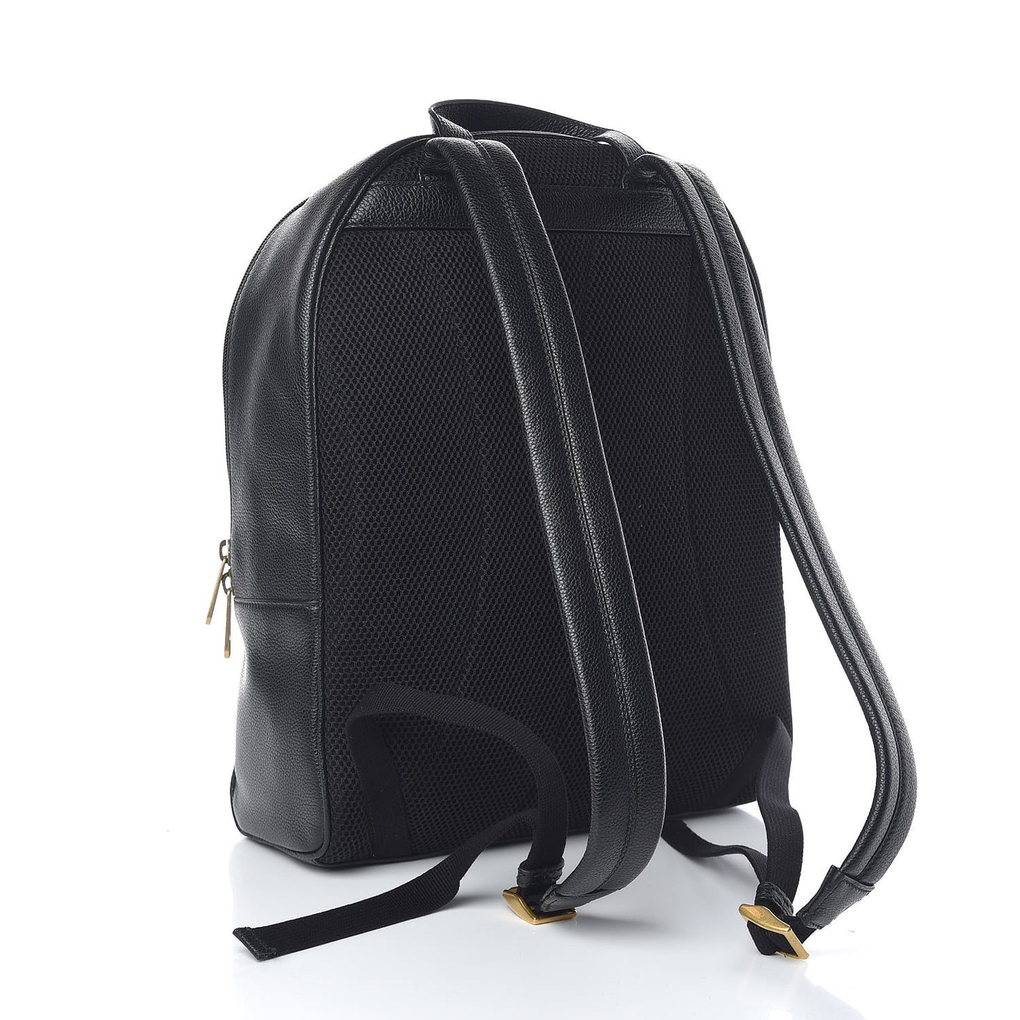 Calfskin Logo Day Backpack Black