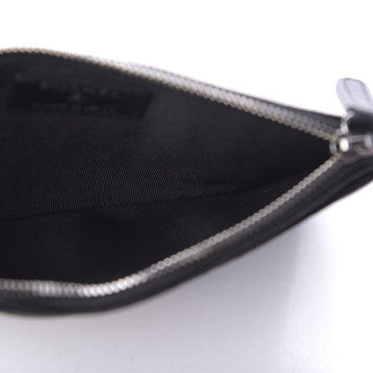 Chanel Iridescent Caviar Quilted Classic Zip Pouch Black 5 of 11