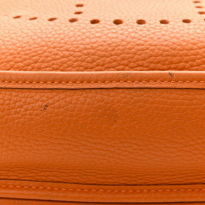 Hermes Taurillon Clemence Evelyne II PM Orange 11 of 11