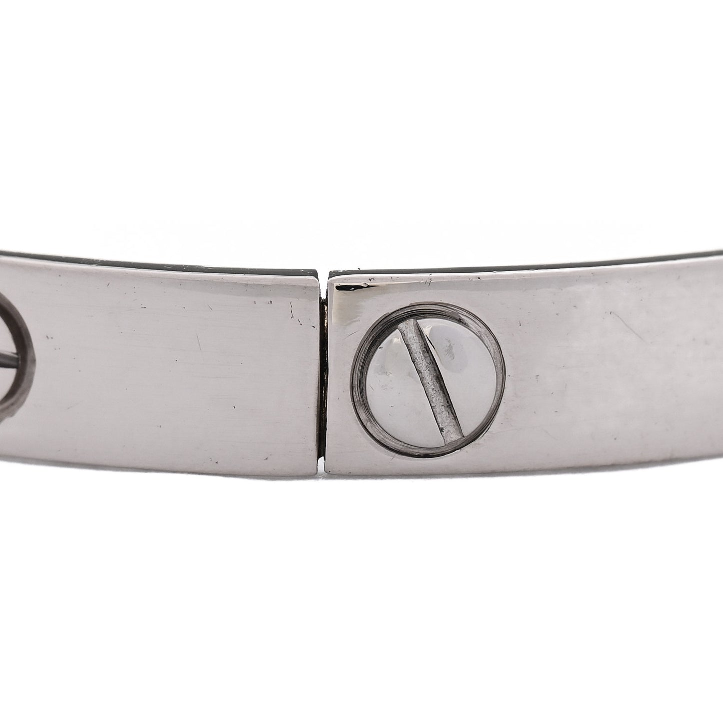 18K White Gold LOVE Bracelet 17