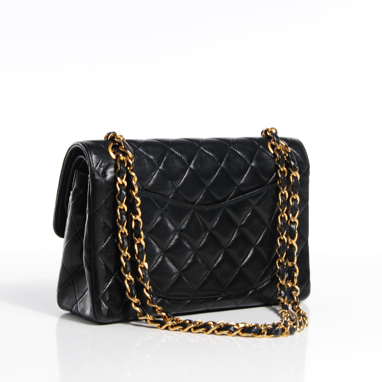 Chanel Lambskin Quilted Small Double Flap Black 3 of 9