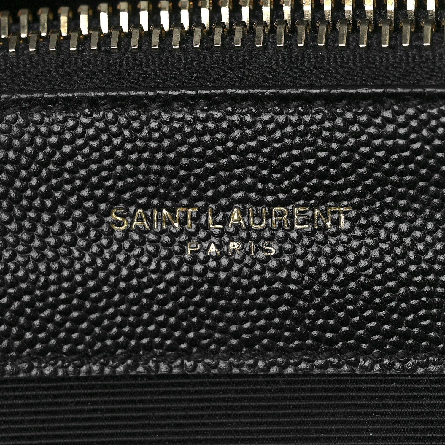Saint Laurent Grain De Poudre Matelasse Chevron Monogram Shopping Bag Black 6 of 12