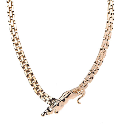 Cartier 18K Yellow Gold Emerald Black Onyx Maillon Panthere Collar Necklace 1 of 5
