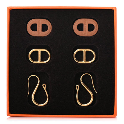 Hermes Swift O'Maillon Earrings Gold 6 of 6