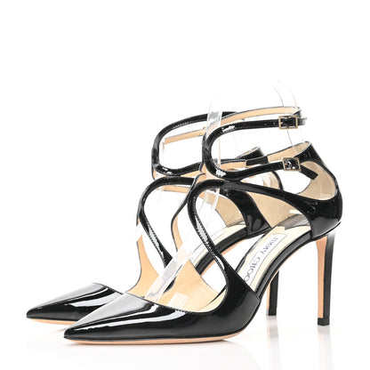 Jimmy Choo Patent Lancer 85 Pumps 37 Black 3 of 7