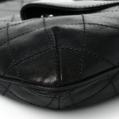 Chanel Calfskin Stitched CC Flap Clutch Black 9 of 15
