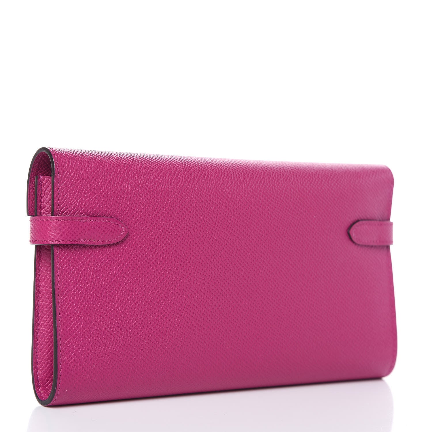 Hermes Epsom Kelly Longue Wallet Rose Pourpre 3 of 11