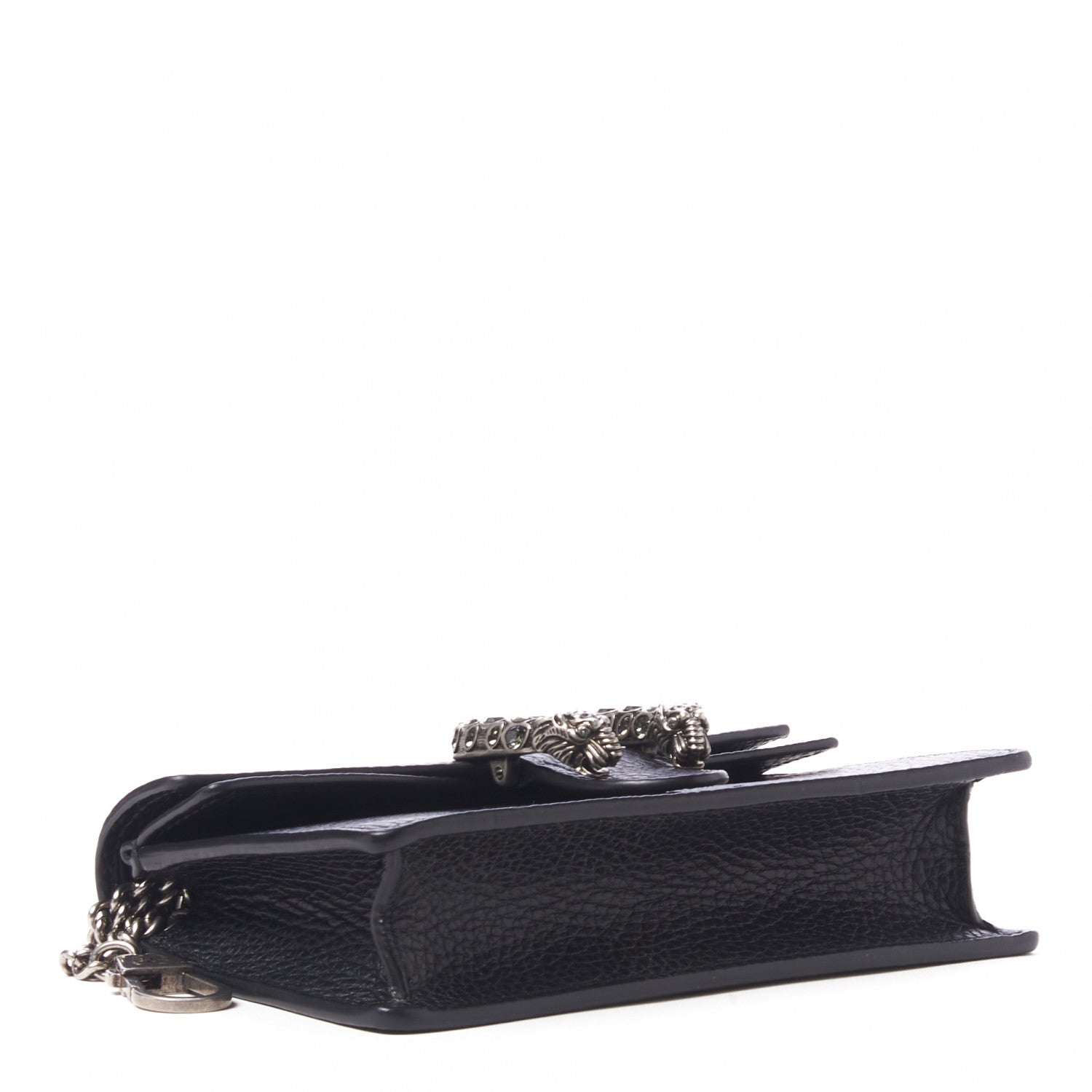 Gucci Calfskin Super Mini Dionysus Shoulder Bag Black 4 of 8