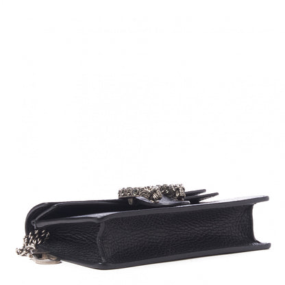 Gucci Calfskin Super Mini Dionysus Shoulder Bag Black 4 of 8