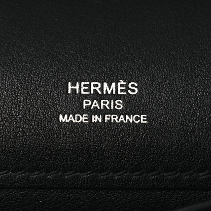 Hermes Swift Kelly Cut Clutch Pochette Black 6 of 13