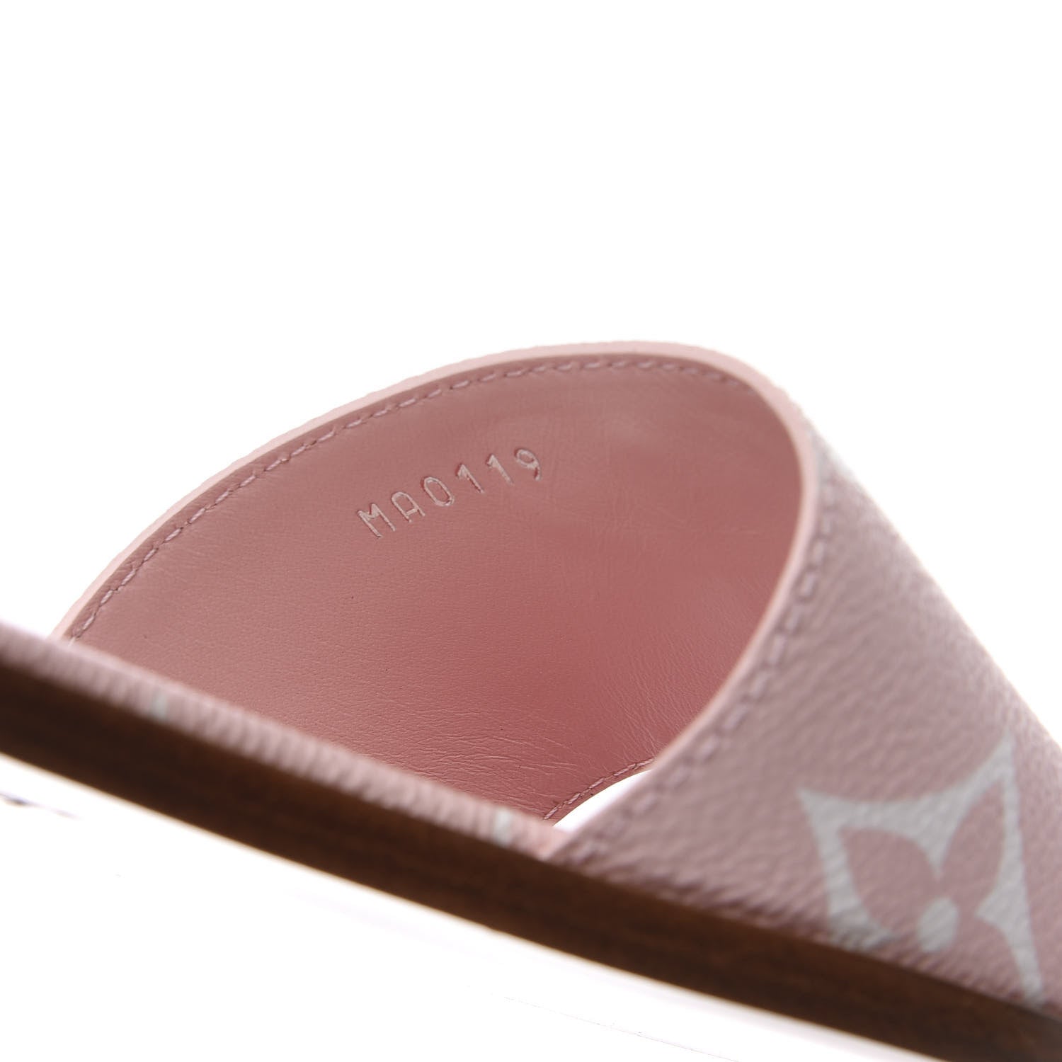 Louis Vuitton Monogram Giant Lock It Flat Mules 39 Rouge Rose 6 of 11