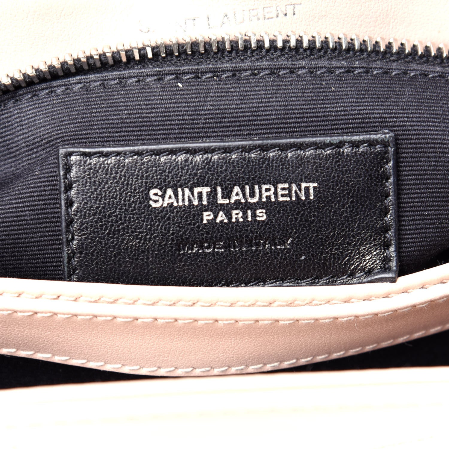 Saint Laurent Calfskin Y Quilted Monogram Toy Loulou Crossbody Bag Marble Pink 6 of 9