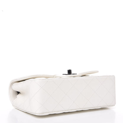 Chanel Crumpled Calfskin Quilted Mini Rectangular Flap White 4 of 8