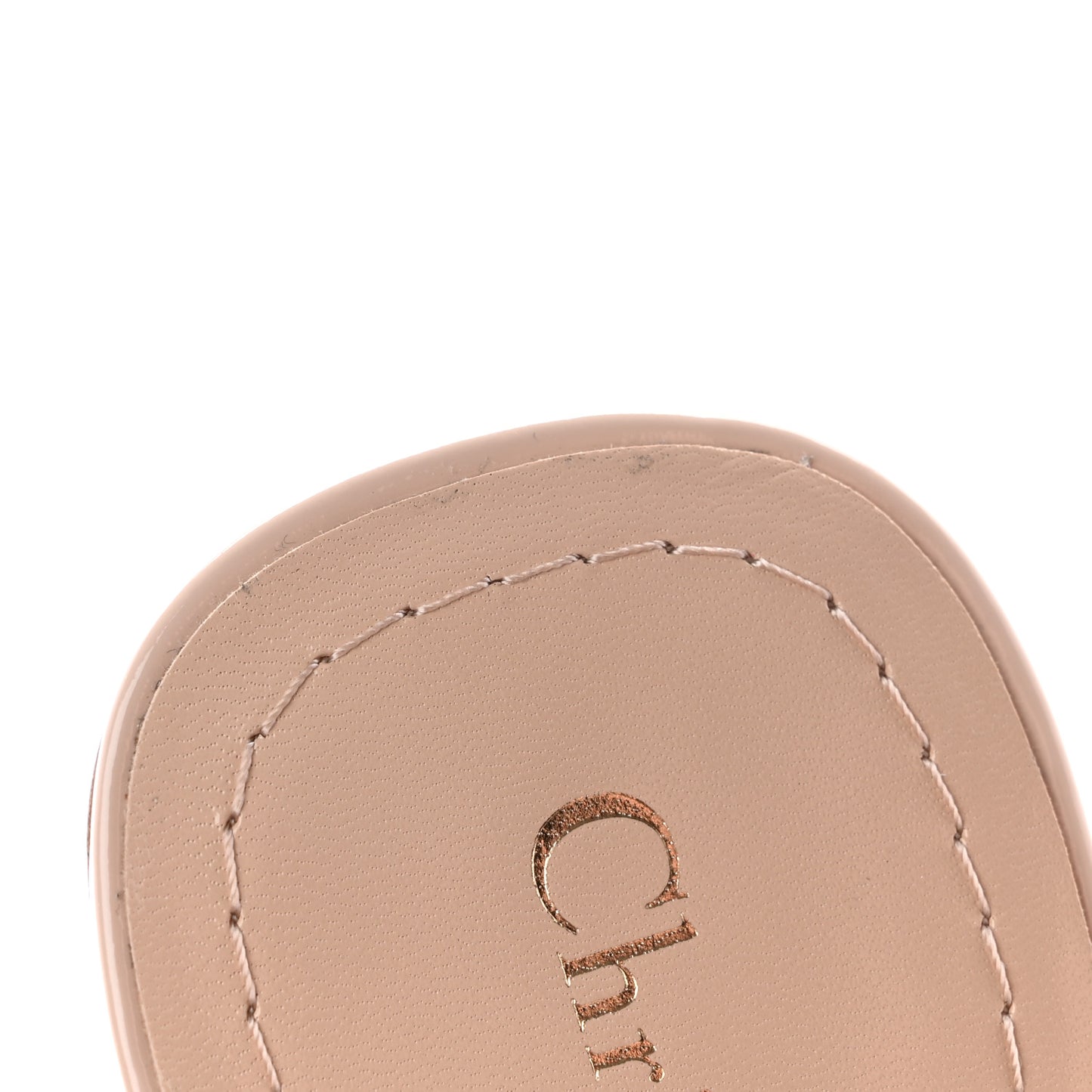 Patent Dior Day Slingback 35mm Pumps 40.5 Nude