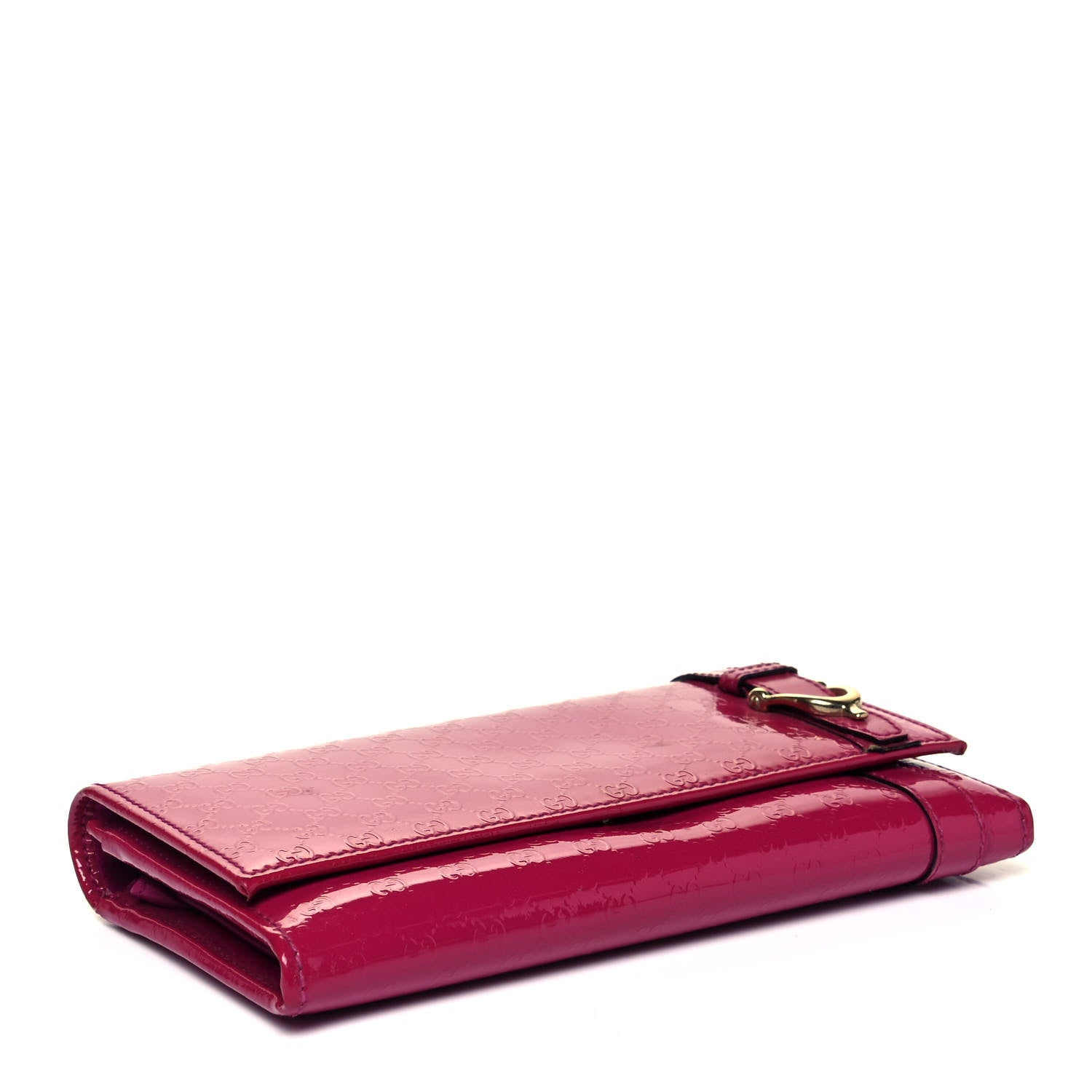 Gucci Patent Microguccissima Nice Wallet Bright Bouganville 5 of 9