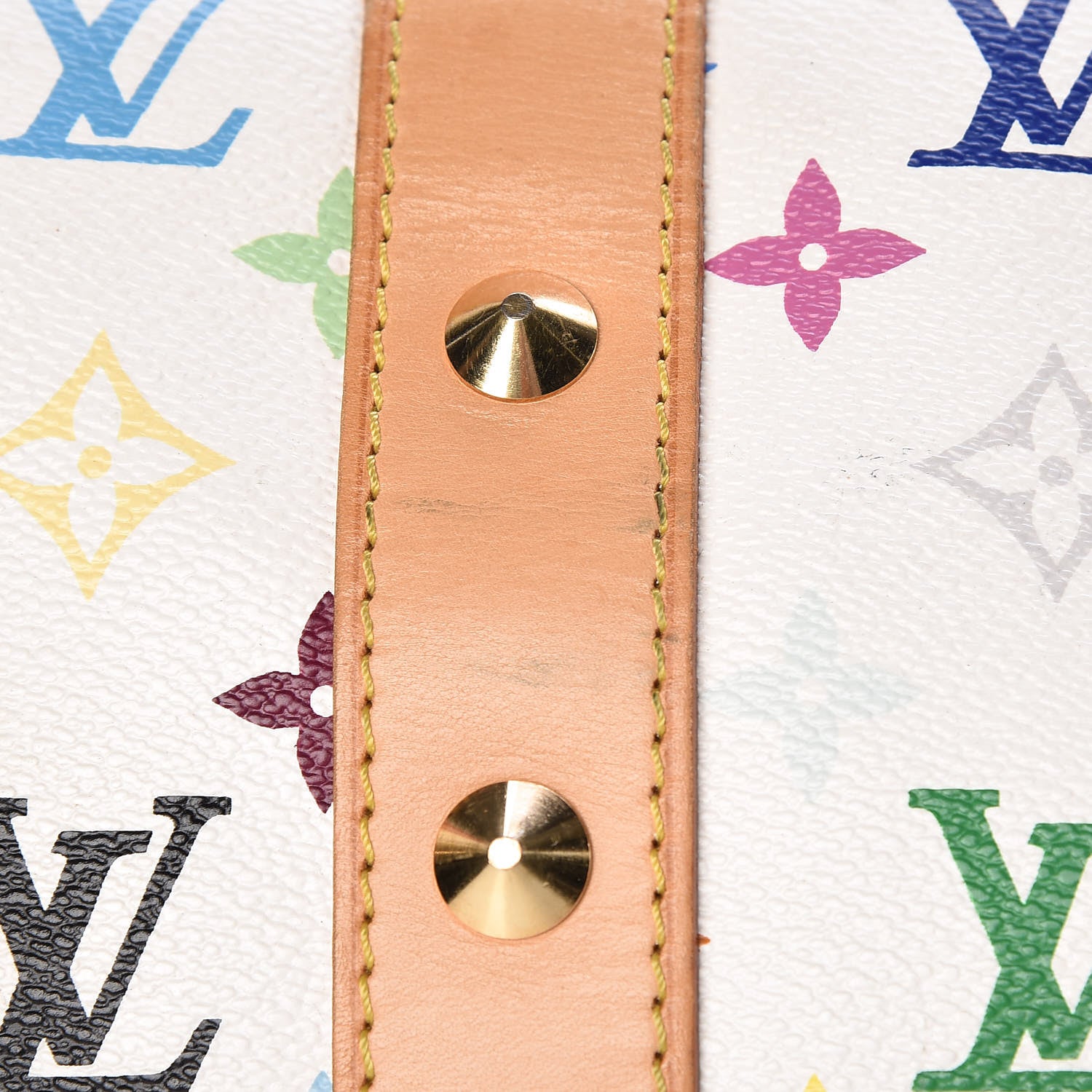 Louis Vuitton Monogram Multicolor Keepall 45 White 18 of 24