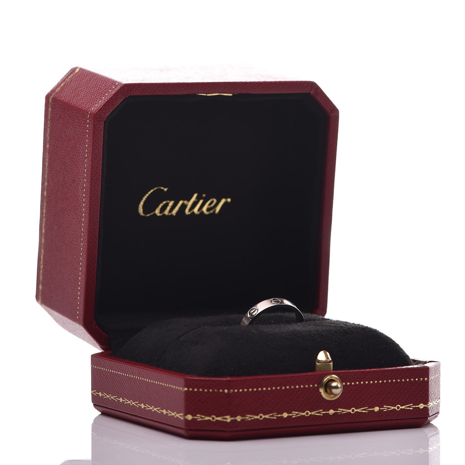 Cartier 18K White Gold 3.5mm LOVE Wedding Band Ring 52 6 6 of 6