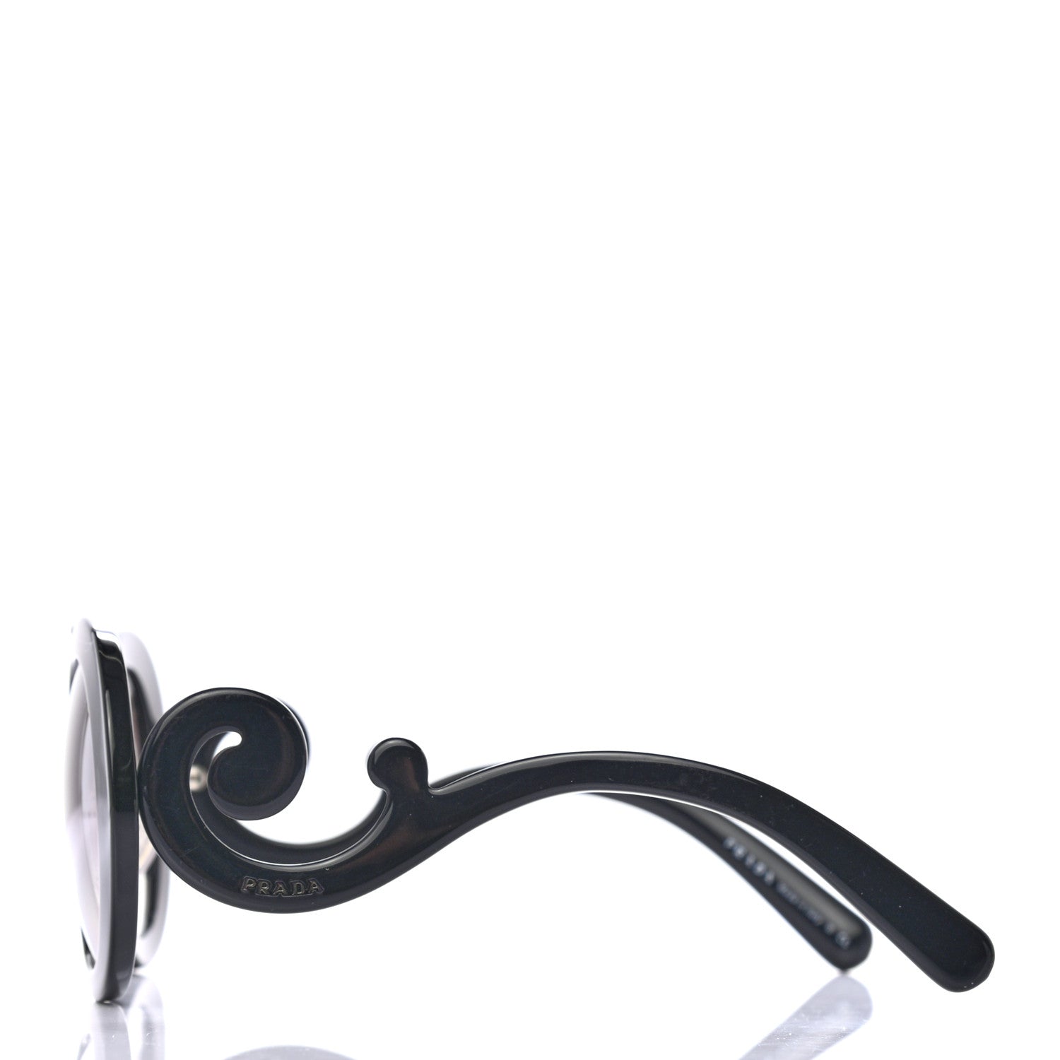 Prada Baroque Sunglasses SPR 13S Black 3 of 7