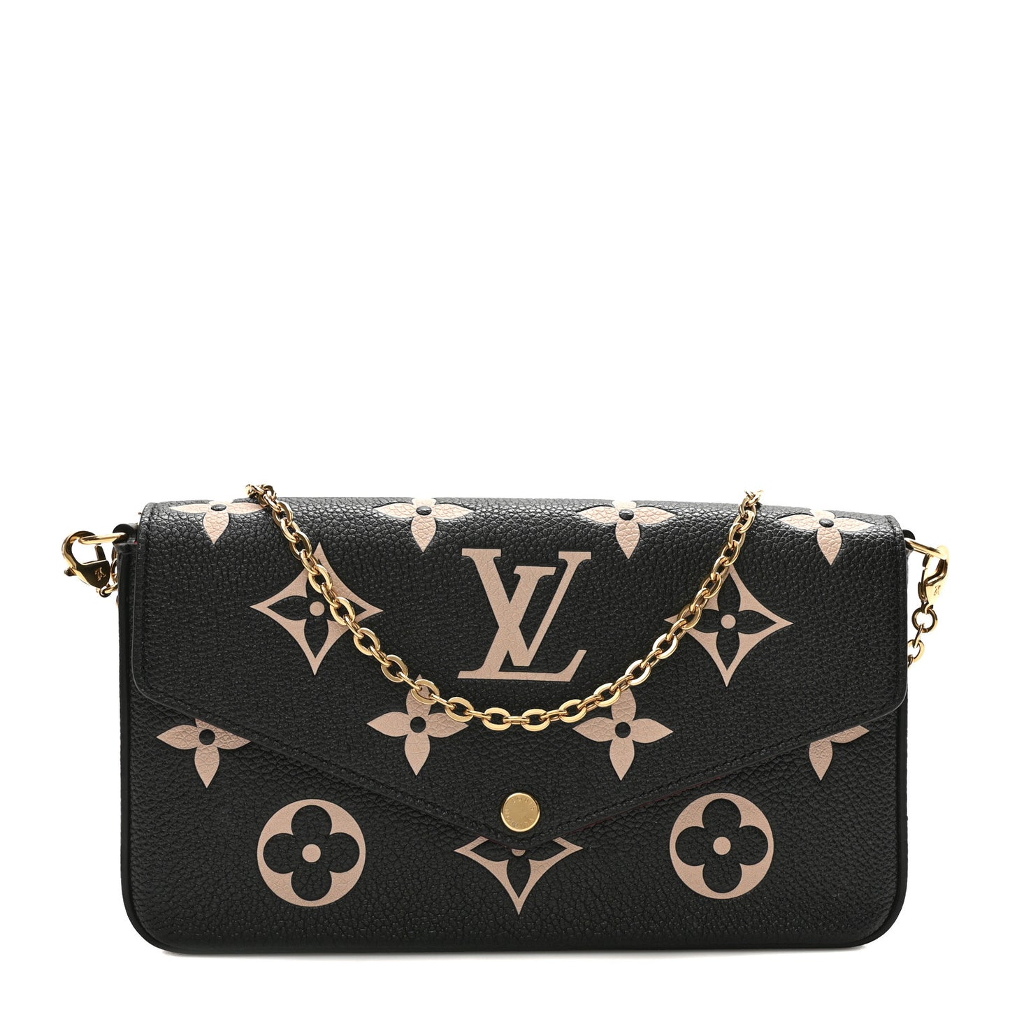 Empreinte Monogram Giant Felicie Pochette Black Beige