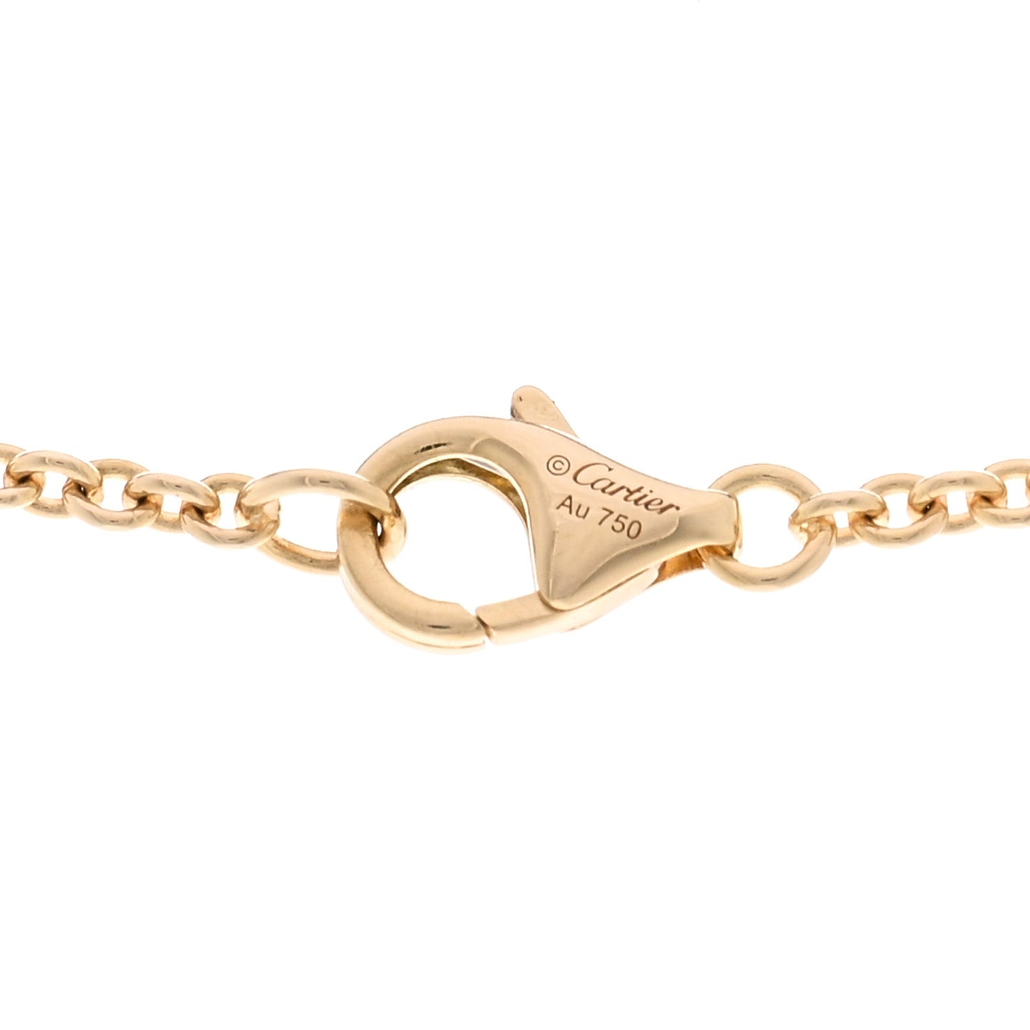 18K Yellow Gold Interlocking LOVE Necklace