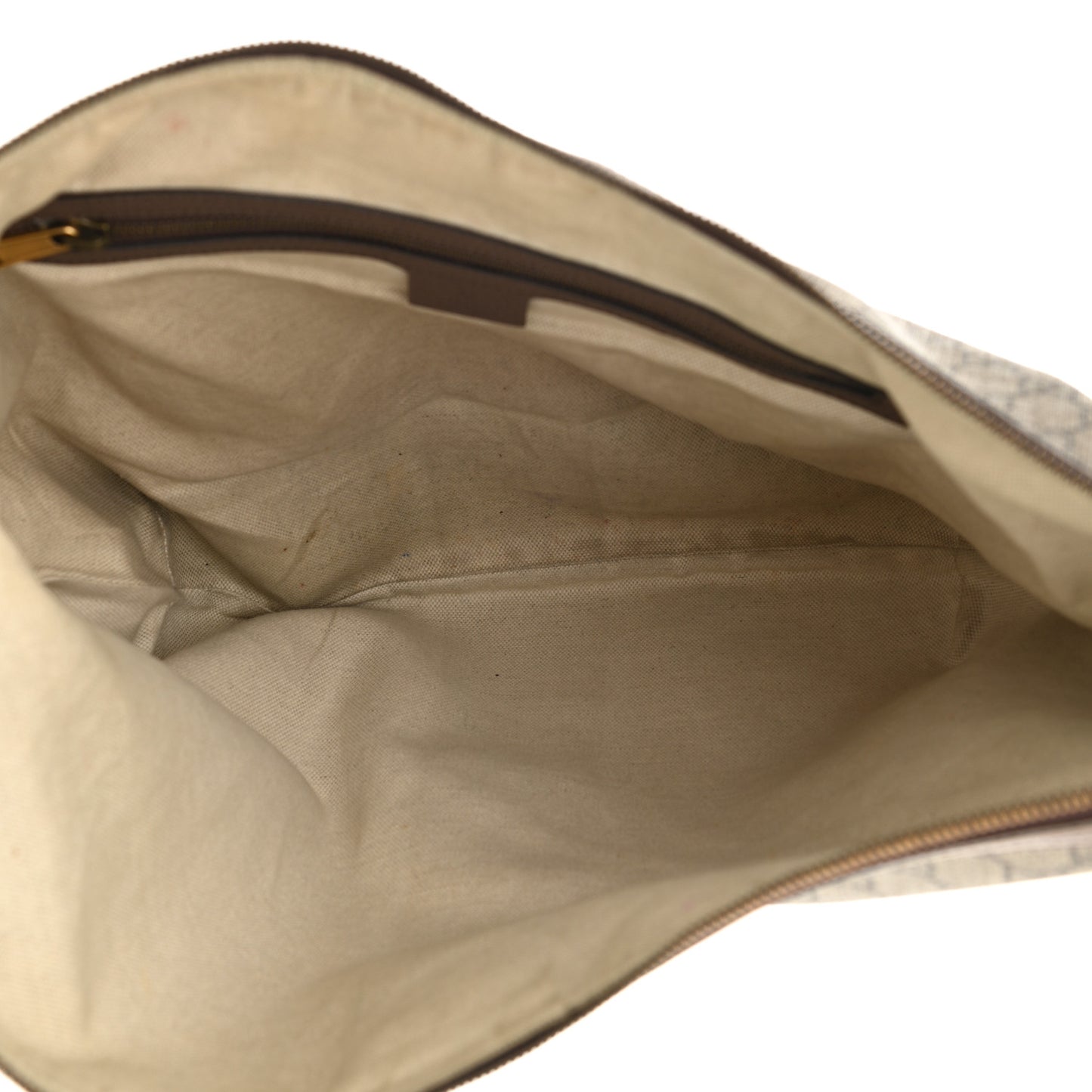 GG Supreme Monogram Web Ophidia Half Moon Hobo Brown