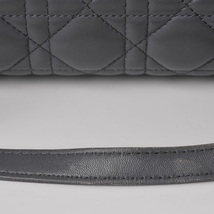 Christian Dior Lambskin Cannage Large Lady Dior Grey 12 of 20