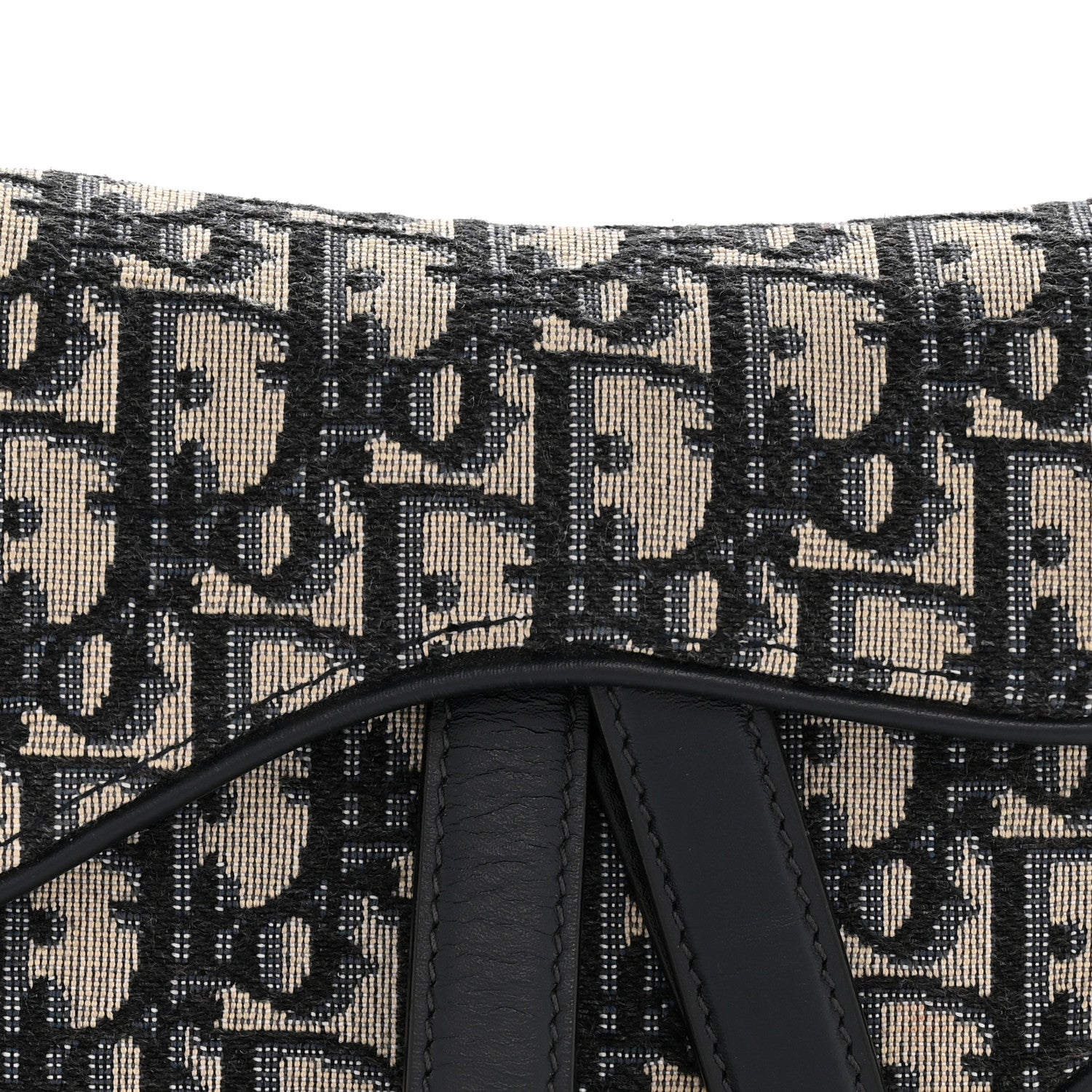 Christian Dior Oblique Mini Saddle Bag Blue 8 of 12