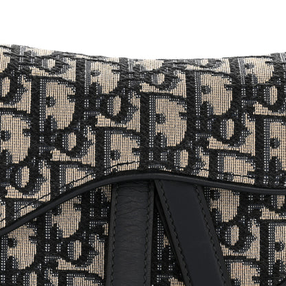 Christian Dior Oblique Mini Saddle Bag Blue 8 of 12