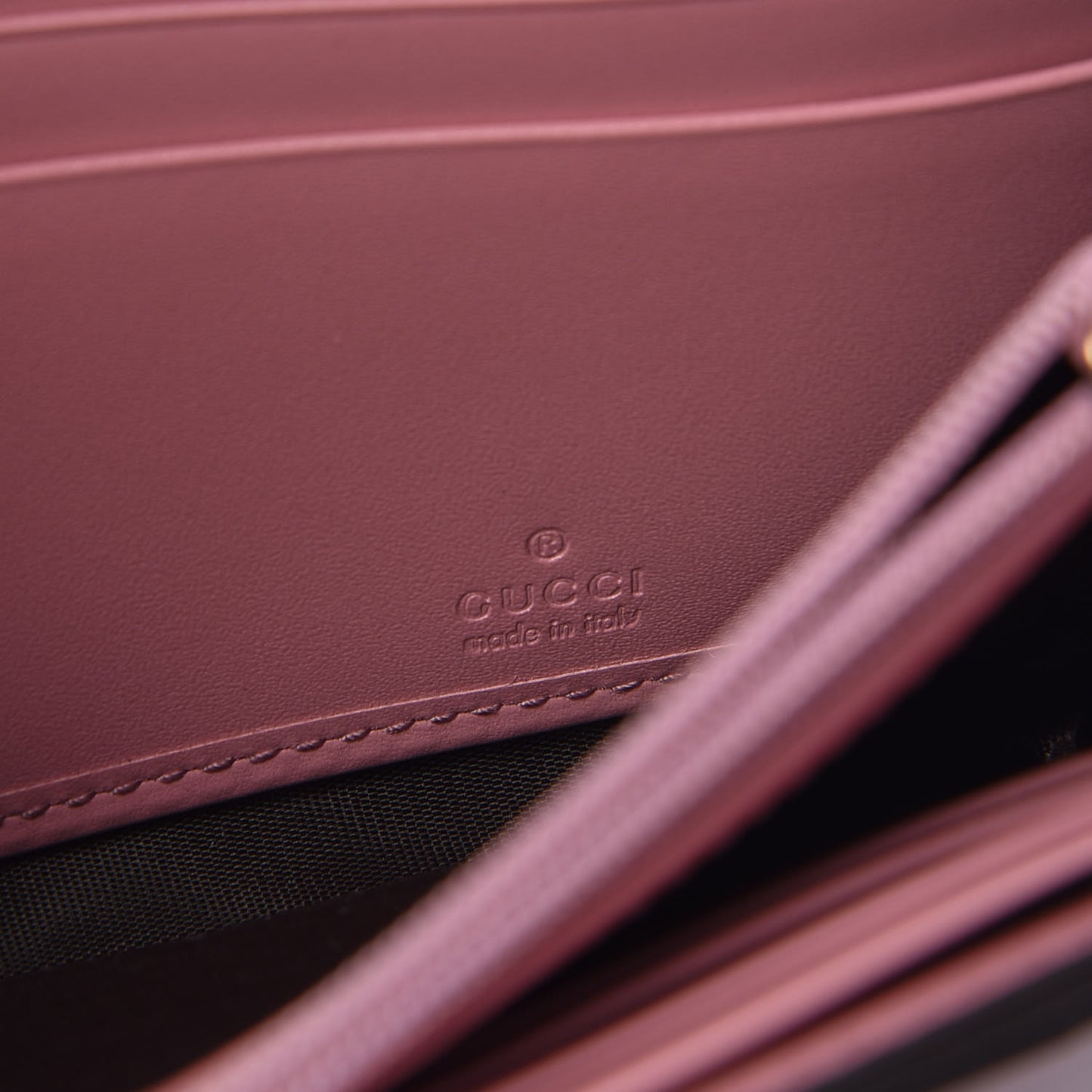 Guccissima Continental Flap Wallet Pink