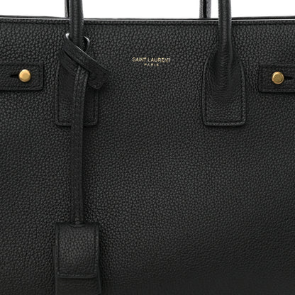 Saint Laurent Grained Calfskin Baby Sac De Jour Souple Black 8 of 11