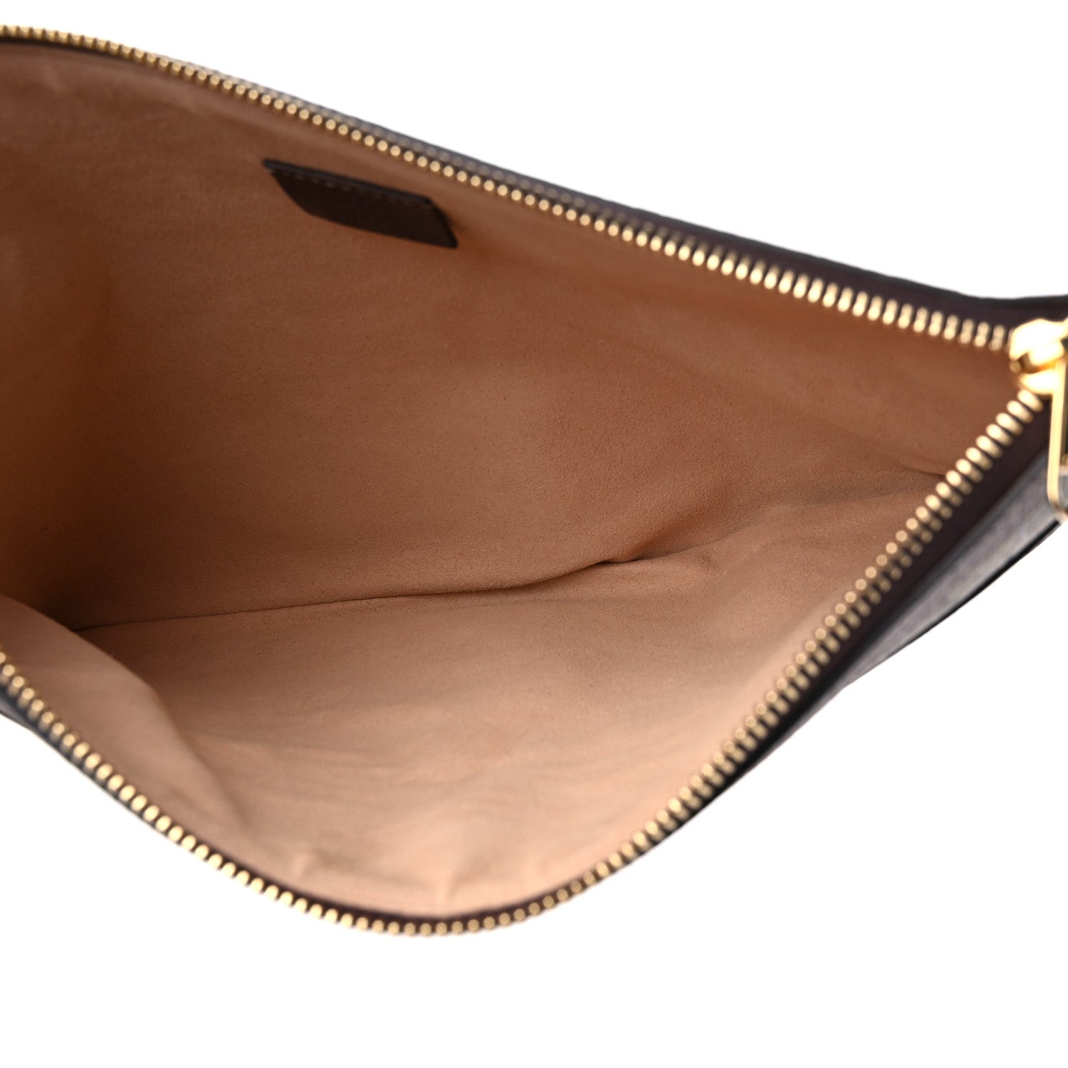 Gucci GG Supreme Monogram Large Ophidia Pouch Clutch Brown 5 of 9