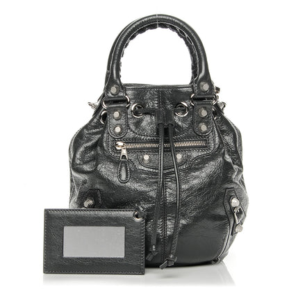 Balenciaga Agneau Giant 12 Silver Hardware Mini Pompon Gris Fossile 1 of 7