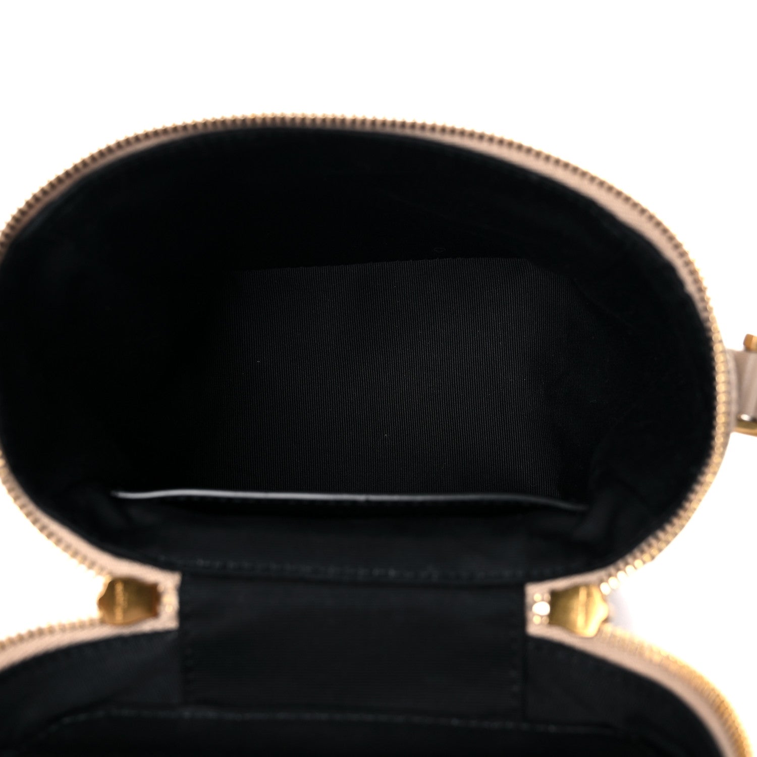 Saint Laurent Grain de Poudre Quilted 80's Vanity Bag Dark Beige 5 of 10