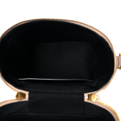 Saint Laurent Grain de Poudre Quilted 80's Vanity Bag Dark Beige 5 of 10