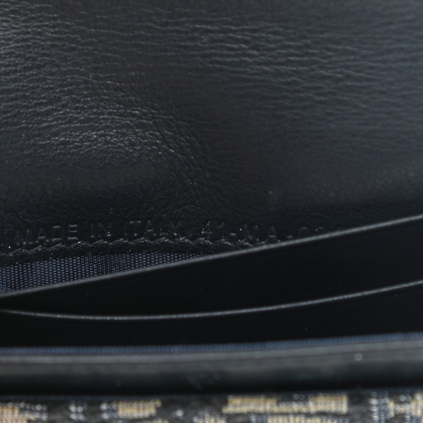 Oblique Saddle Card Holder Blue