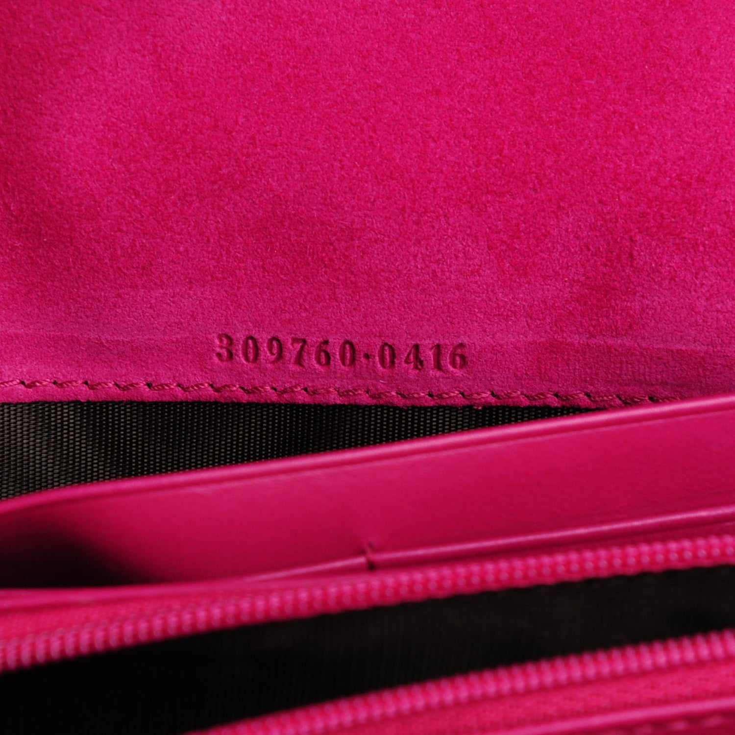 Gucci Patent Microguccissima Nice Wallet Bright Bouganville 6 of 7