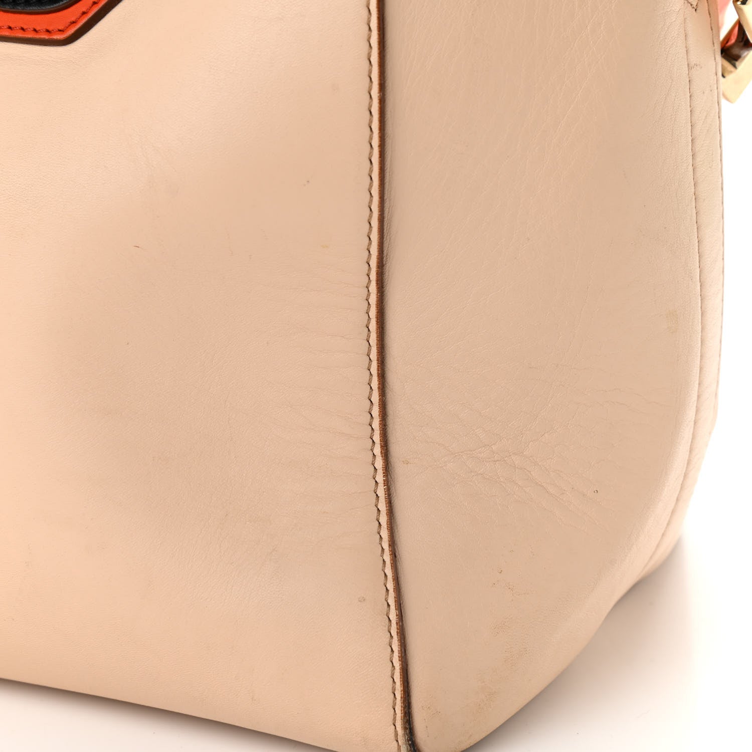 Givenchy Calfskin Medium Tri-Color Antigona Beige Orange Black 15 of 18