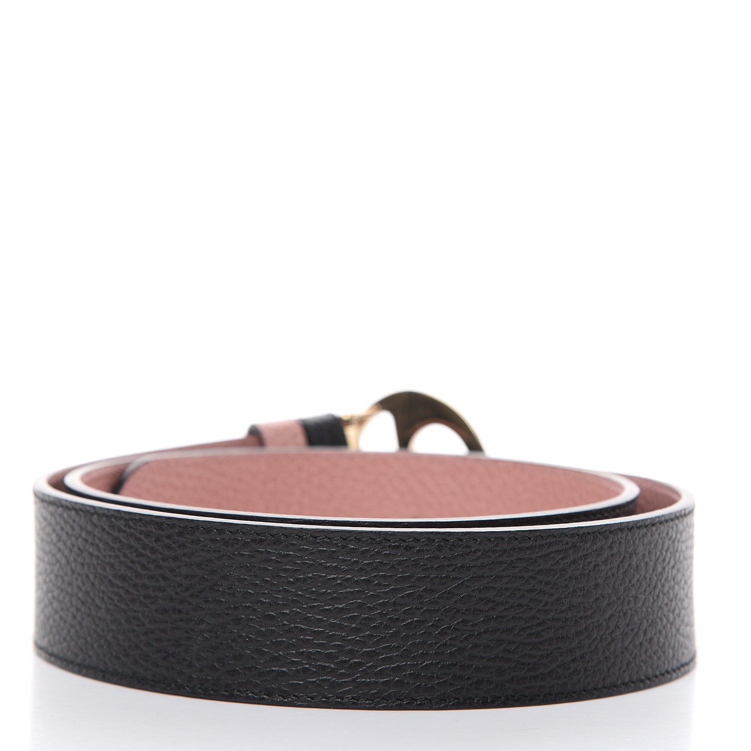 Gucci Calfskin 1973 Reversible Belt 90 36 Black Pink 3 of 6