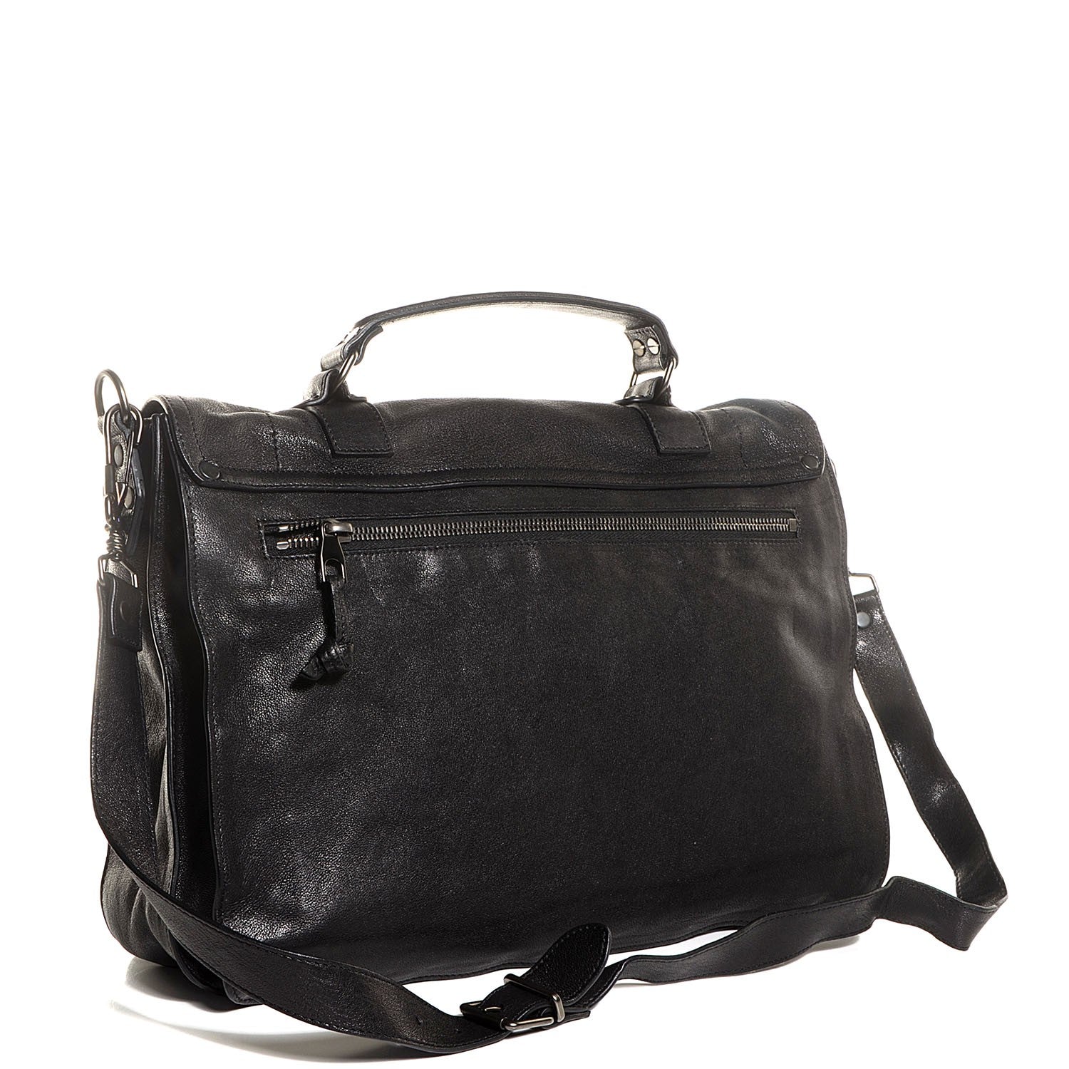 Proenza Schouler Lambskin PS1 Large Satchel Black 3 of 14