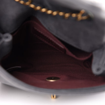Chanel Iridescent Calfskin Stitch Mini Square Flap Grey 5 of 11