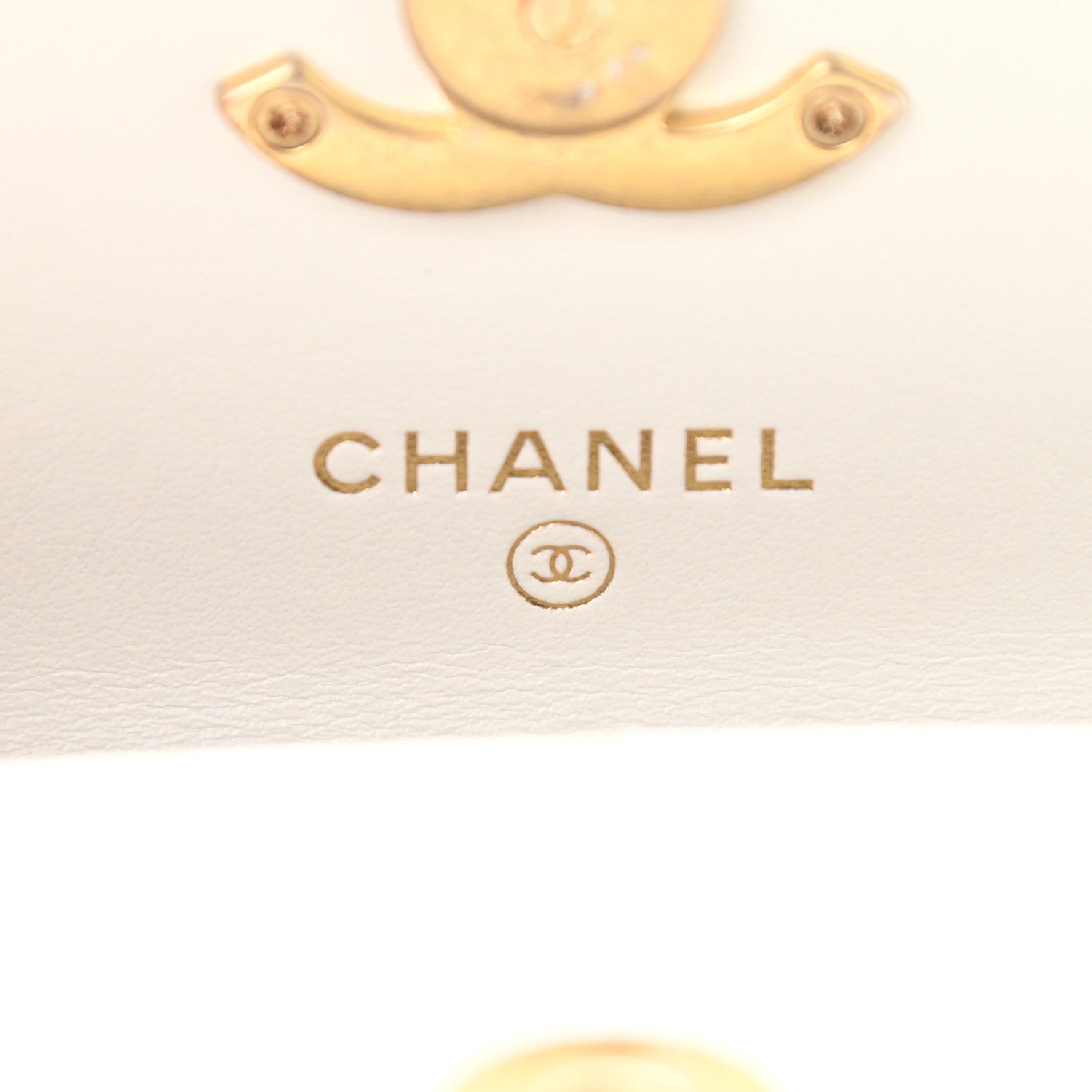 Chanel Calfskin Quilted Perfect Fit Coin Purse With Chain White 6 of 12