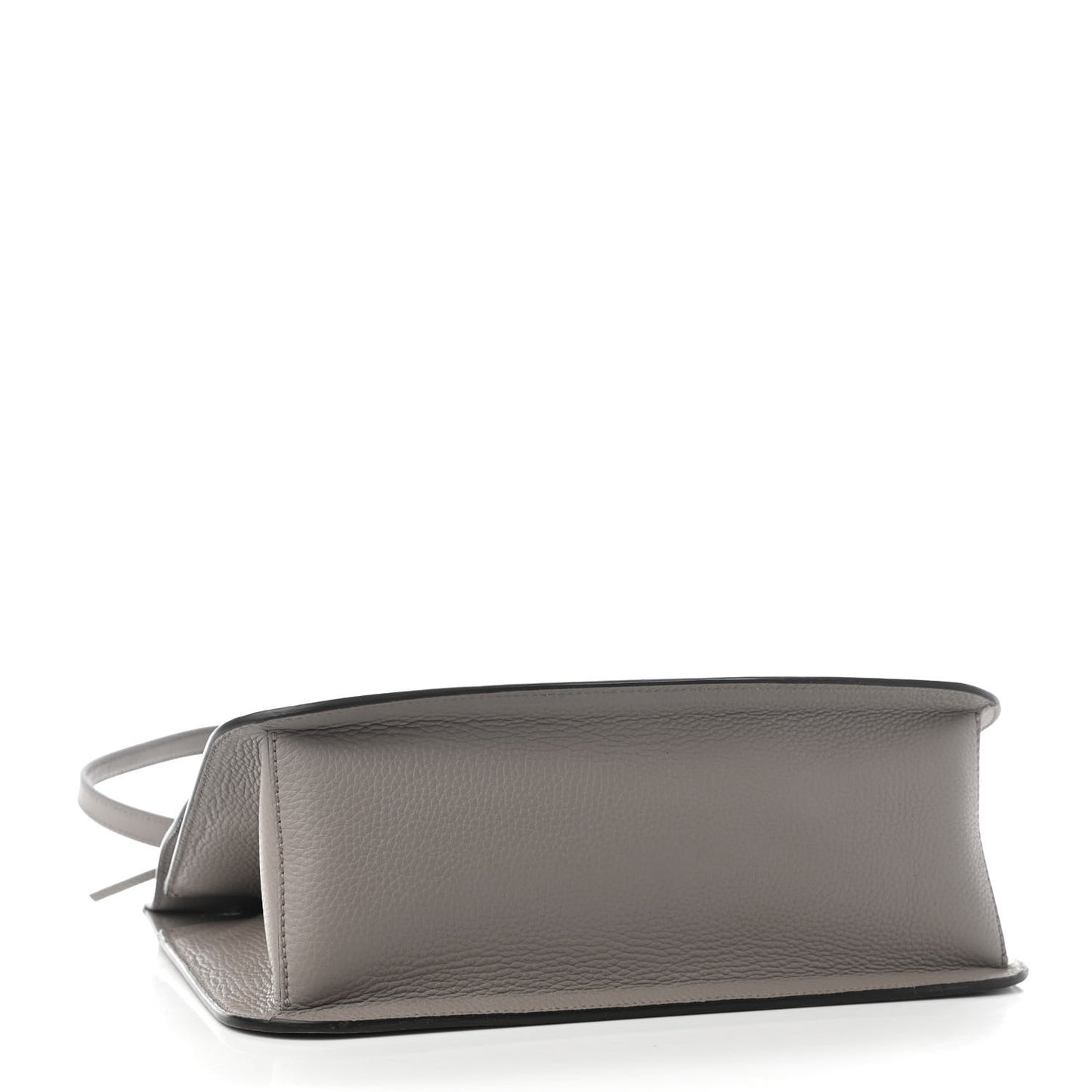Cellarius Calfskin Medium Bamboo Daily Flap Shoulder Bag Storm Grey