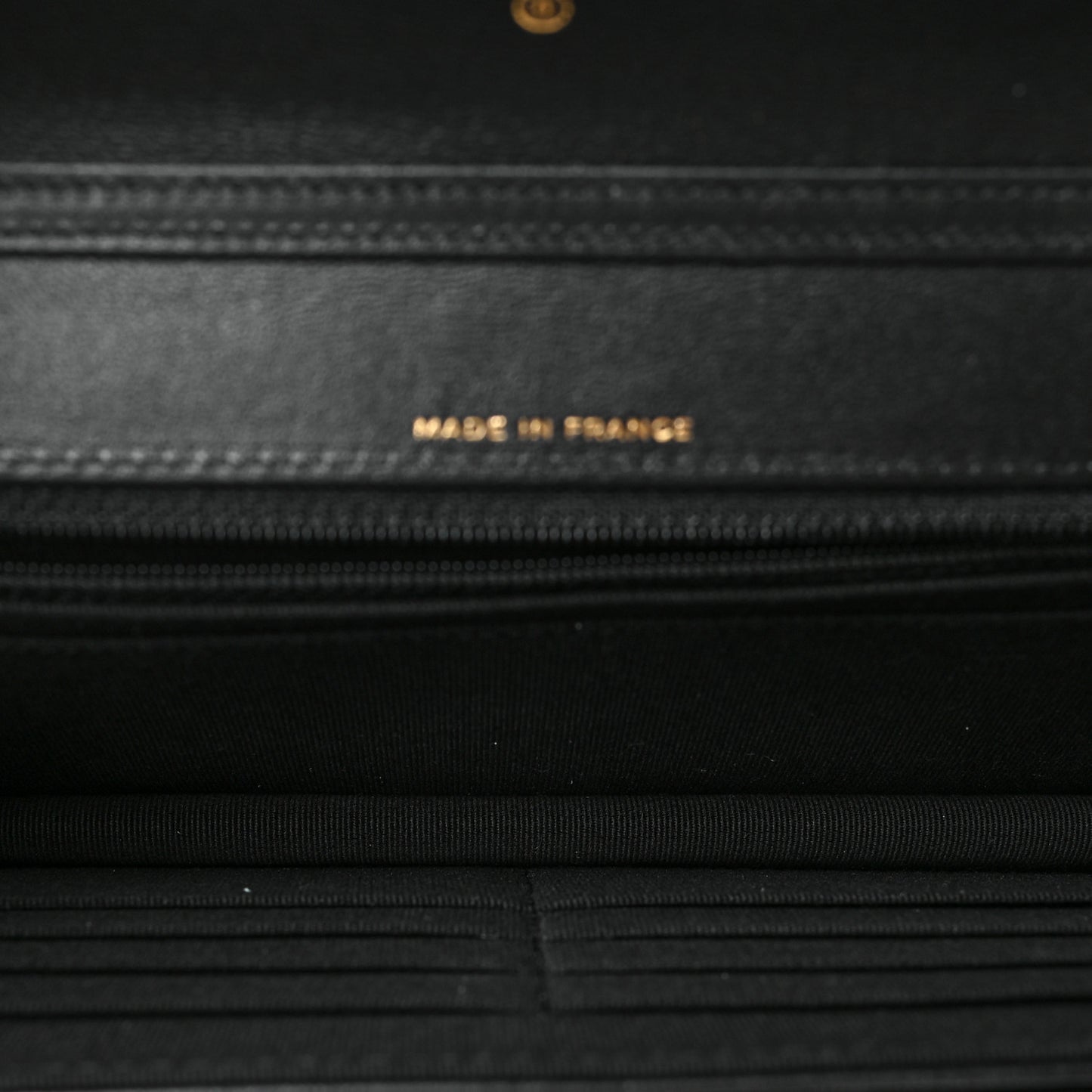 Lambskin Quilted Timeless CC Wallet On Chain WOC Black