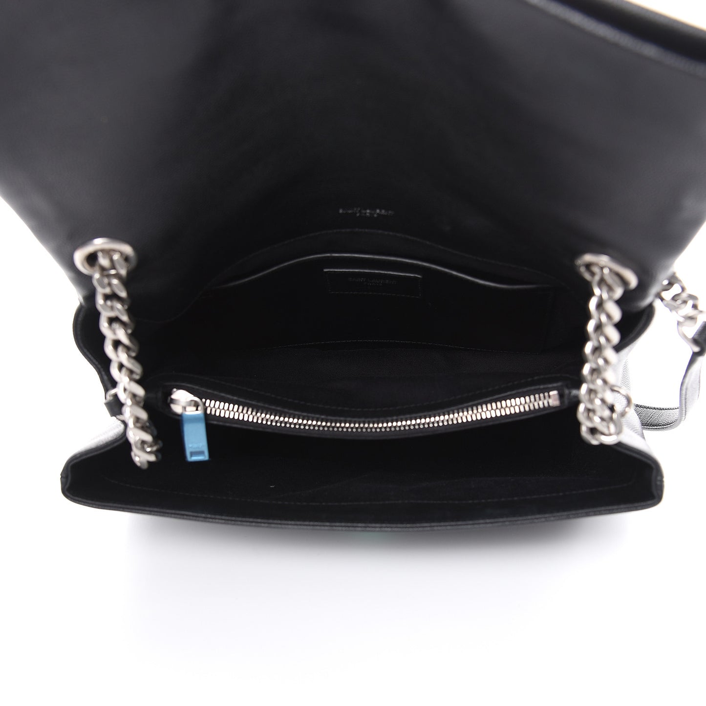 Grain De Poudre Medium West Hollywood Monogram Fold-Over Black