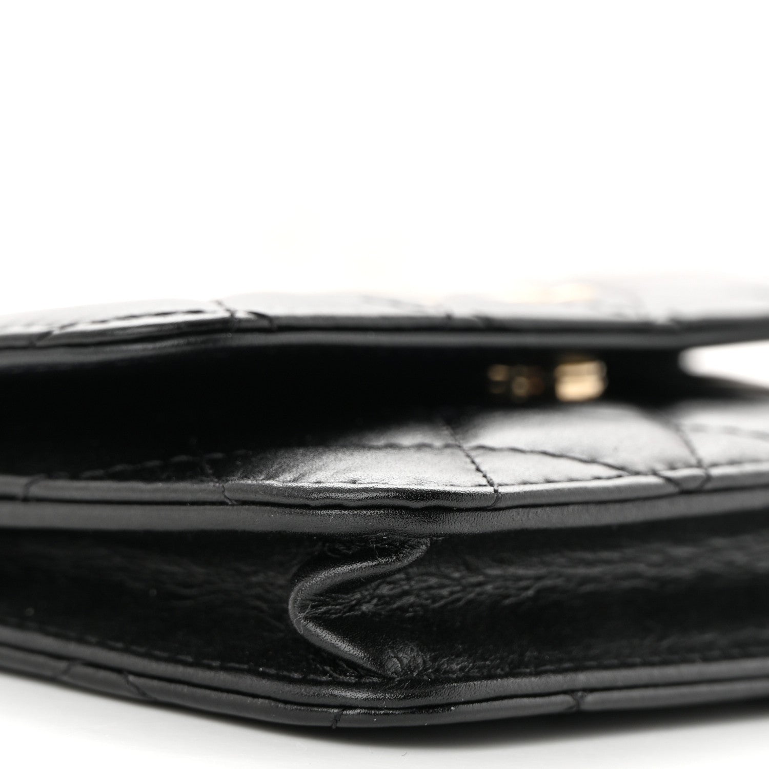 Chanel Calfskin Quilted Maxi Pearls Clutch With Chain Black 10 of 12