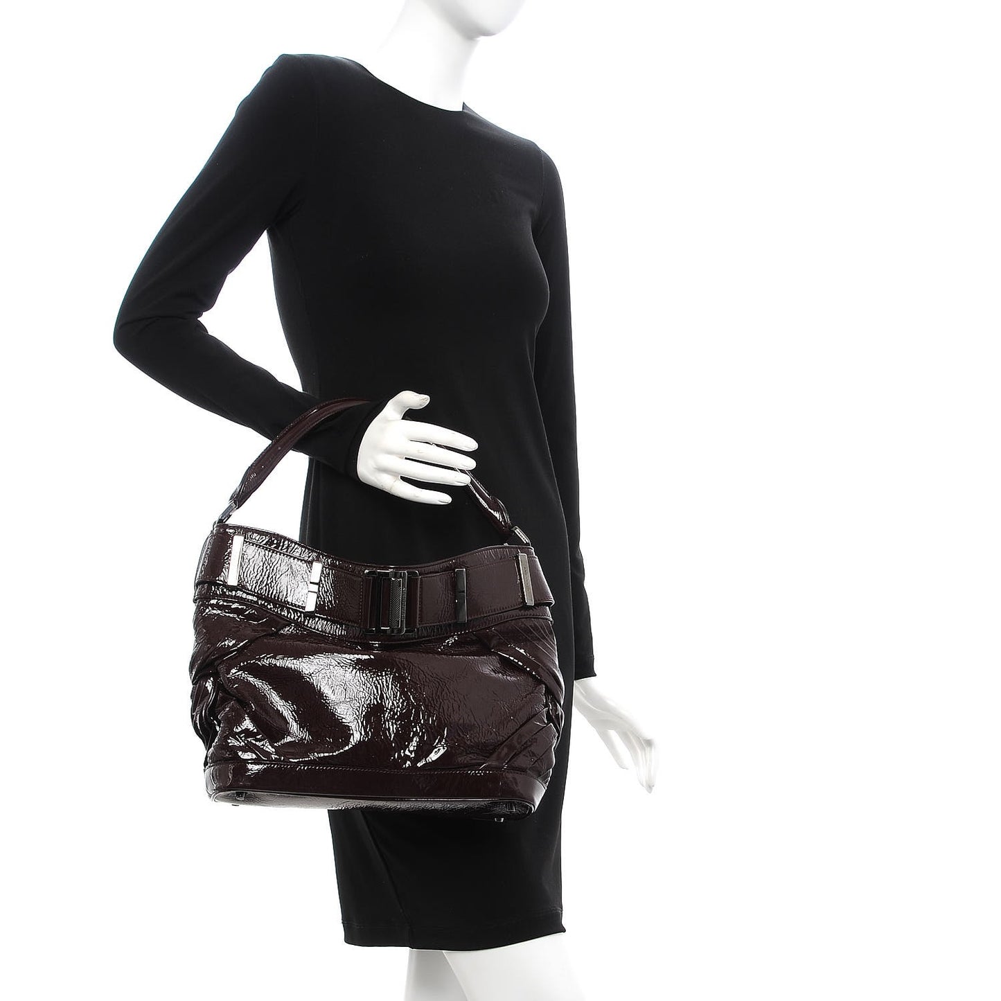 Patent Small Healy Knot Hobo Plum