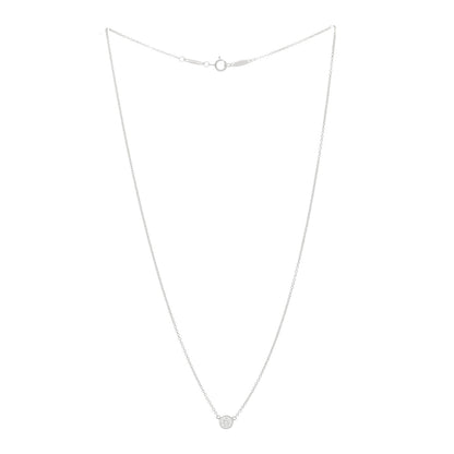 Tiffany Platinum Diamond .28ct Elsa Peretti Diamonds by the Yard Pendant Necklace 3 of 6