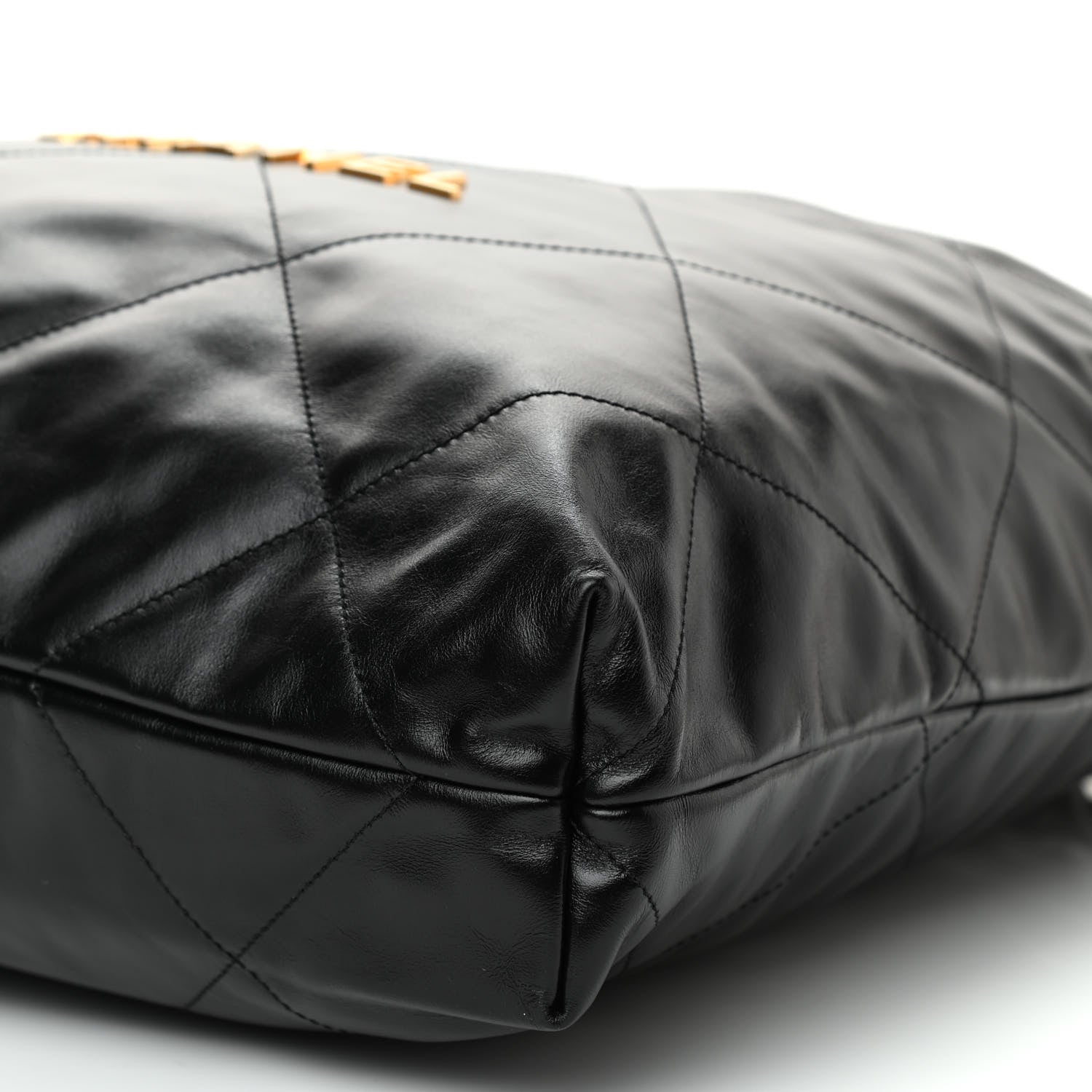 Chanel Shiny Calfskin Quilted Chanel 22 Black 9 of 9